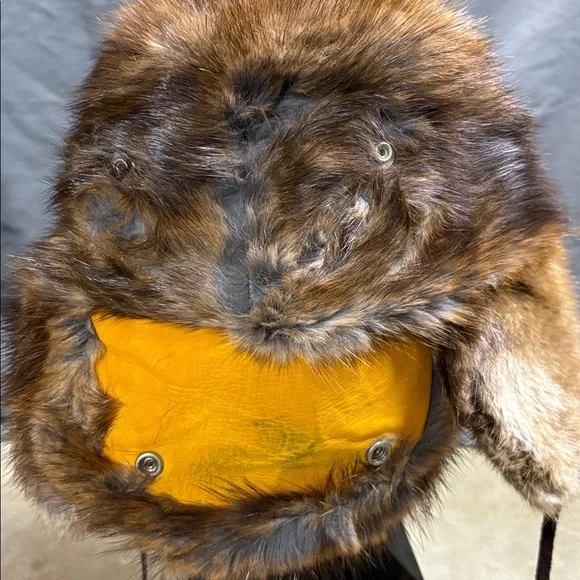 Vintage Made in Canada Prévost Muskrat Fur Trapper Hat - Picture 5 of 10